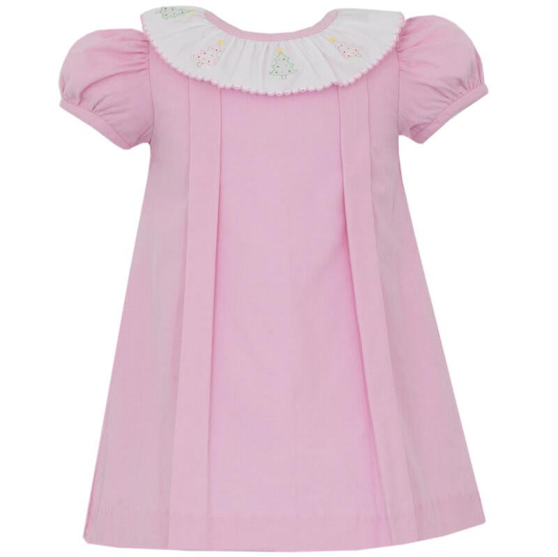 Pink Corduroy Christmas Tree Float Dress