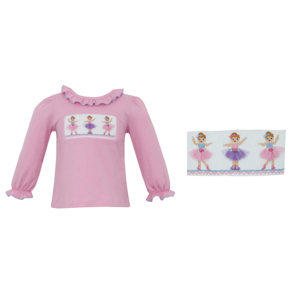 Pink Knit Ballerinas Long Sleeve T-Shirt