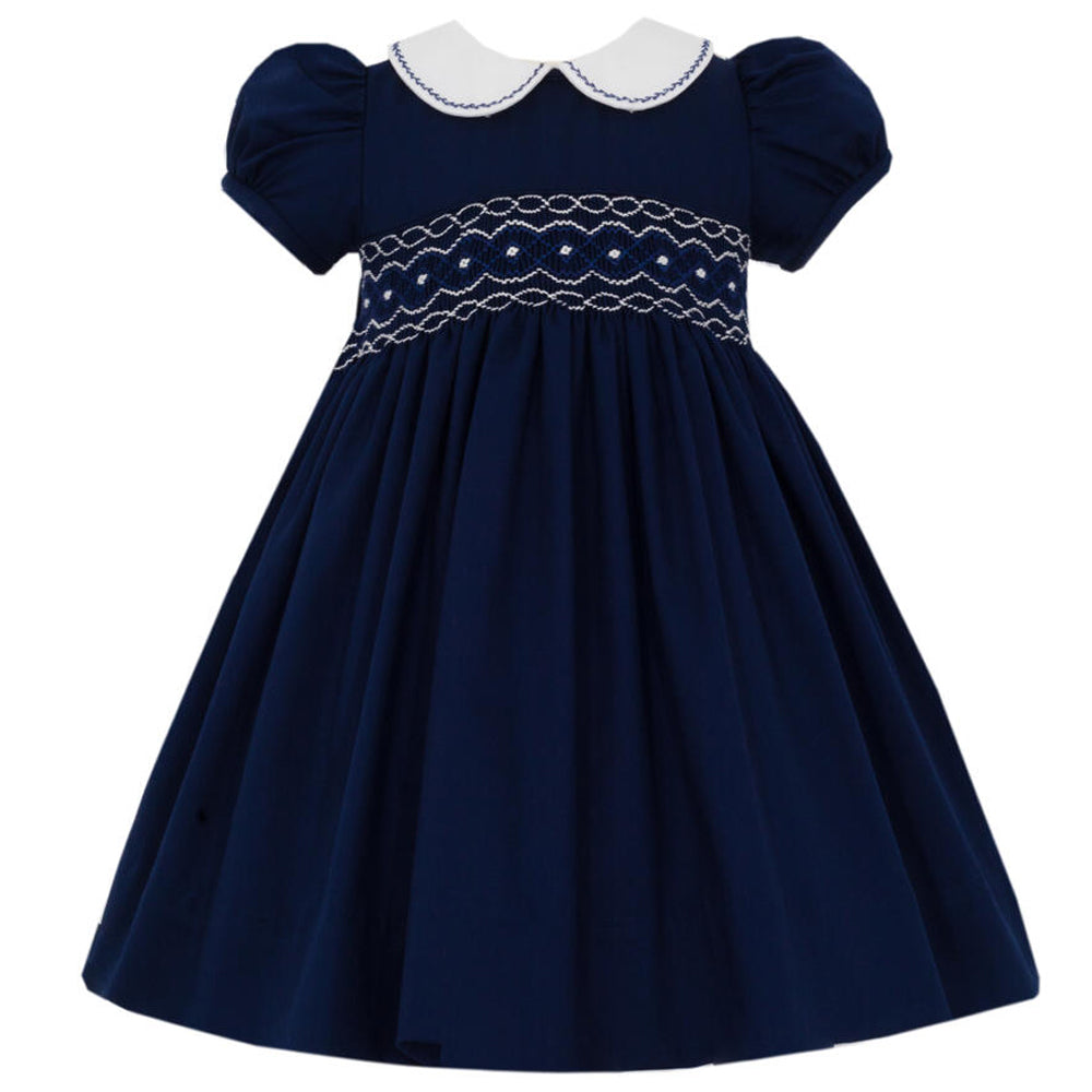 Navy Blue Viyella Float Dress