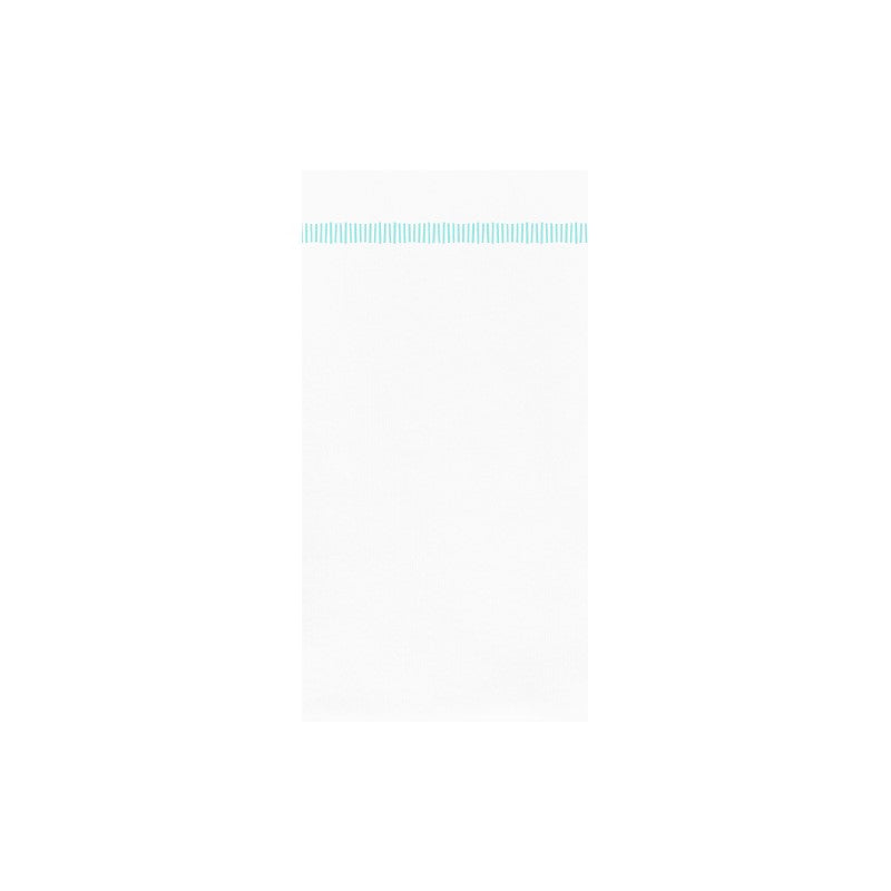 Papersoft Napkins Fringe Aqua Guest Towels - Pack of 20