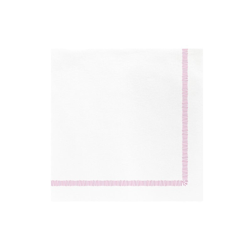 Papersoft Napkins Fringe Pink Dinner Napkins - Pack of 20