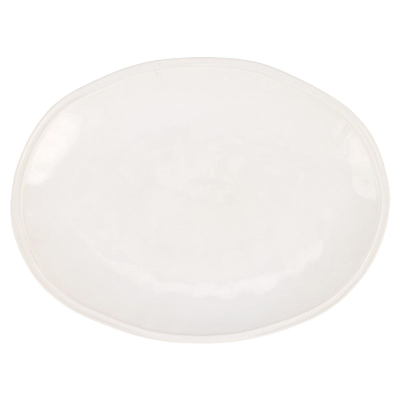 Aria White Oval Platter