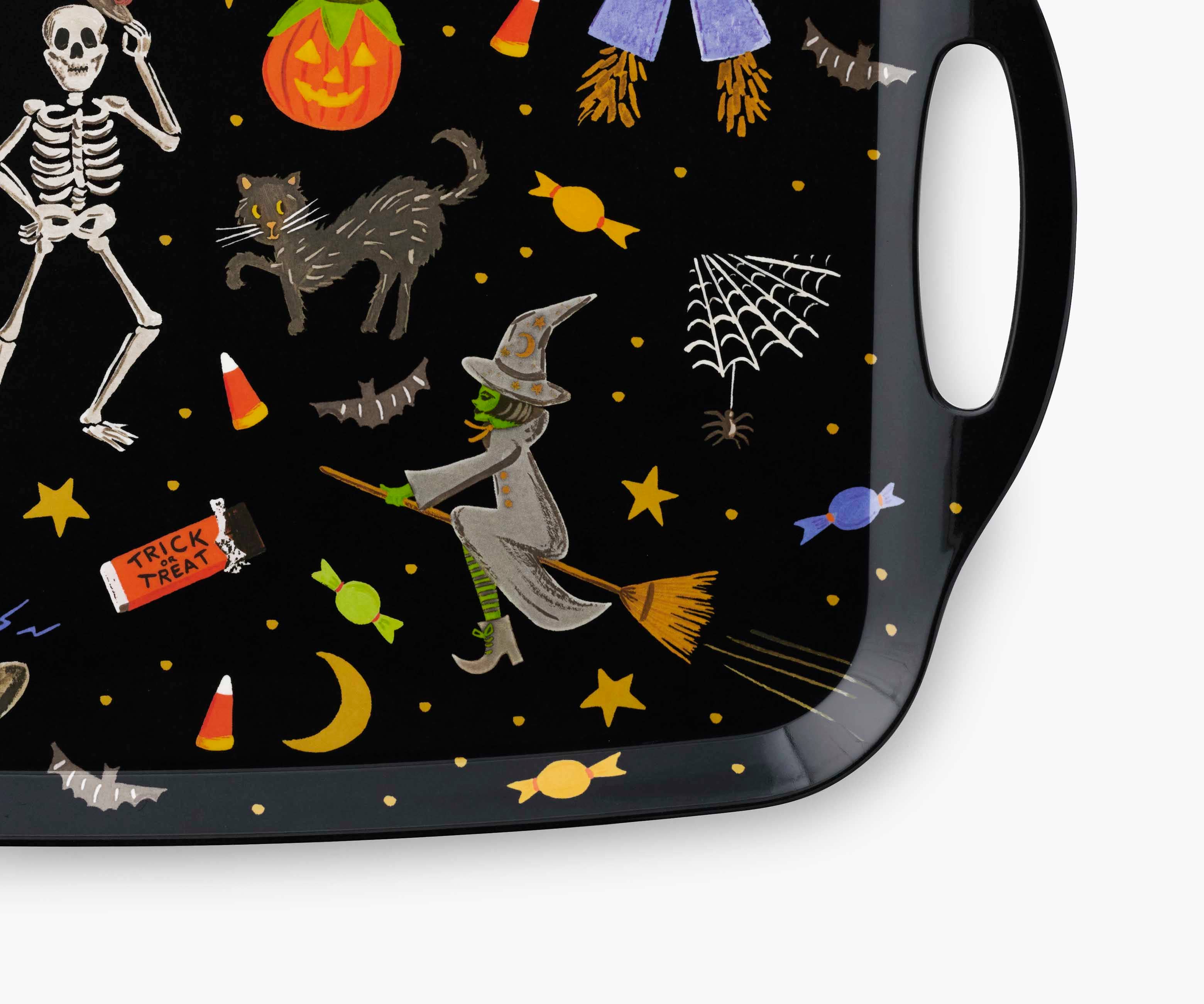 Halloween Parade Melamine Serving Platter with Handles