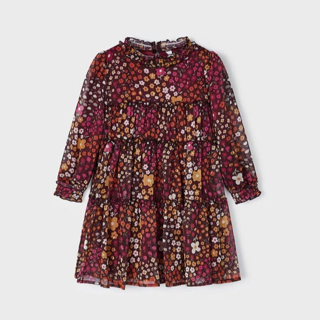 Blackberry Printed Chiffon Dress