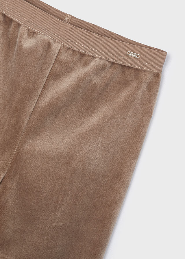 Camel Basic Velvet Leggings