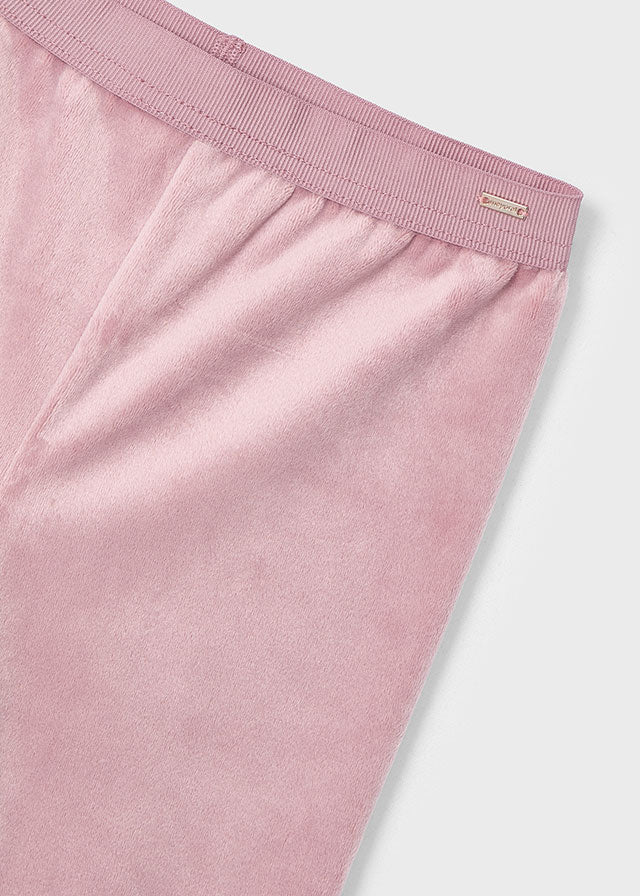 Rosy Basic Velvet Leggings