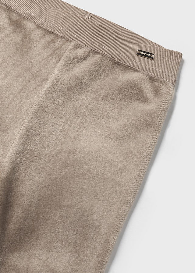 Camel Basic Velvet Leggings