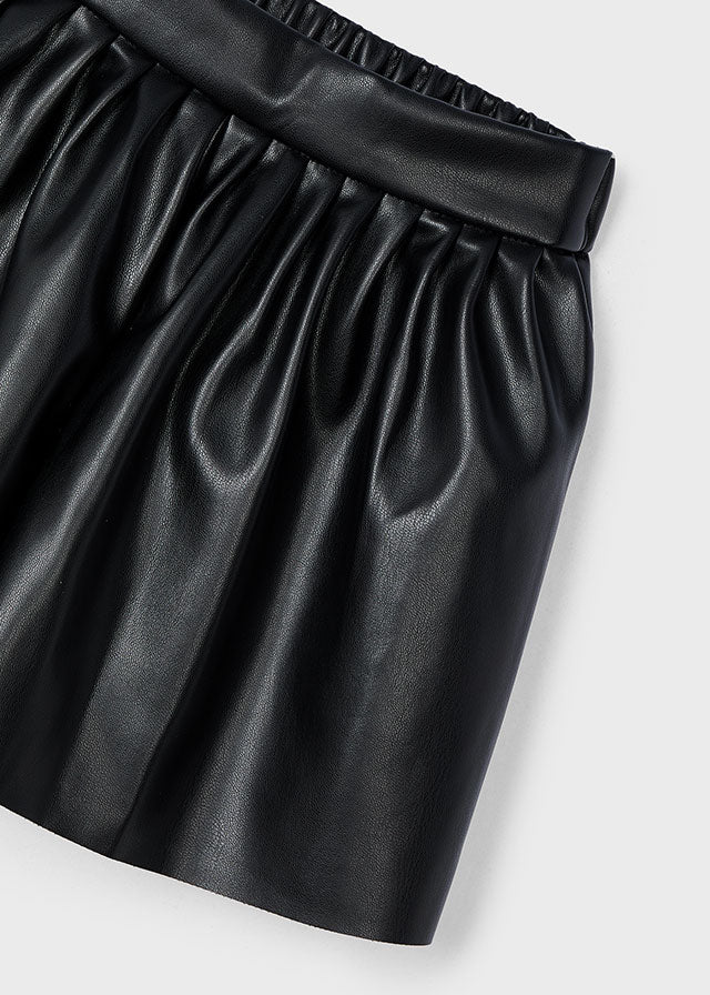 Black Leather Shorts