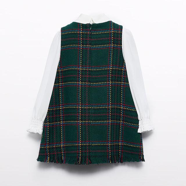 Bottle Green Pinafore Dress