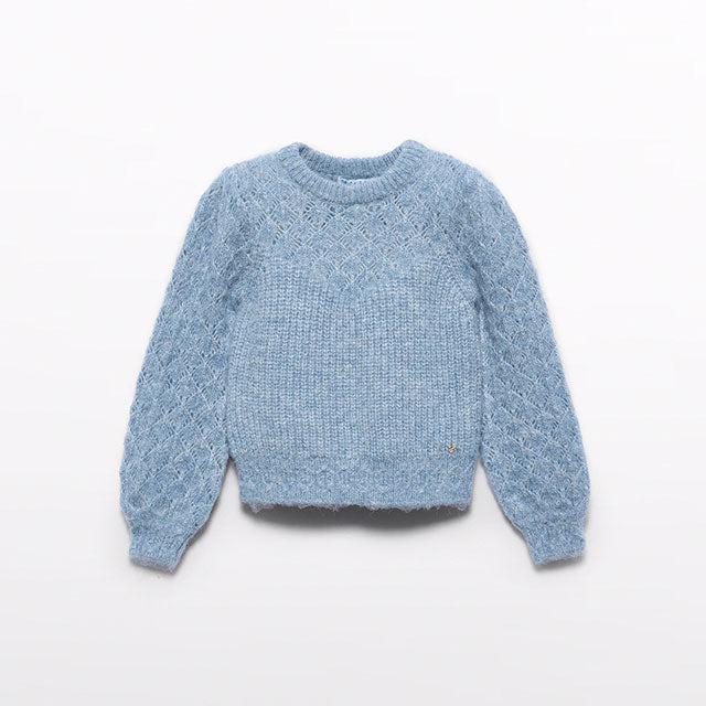 Cerulean Openwork Sweater