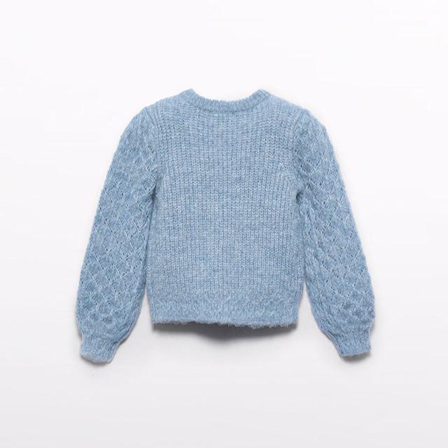 Cerulean Openwork Sweater