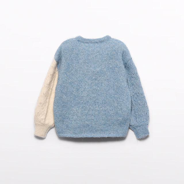 Cerulean Jacquard Heart Sweater