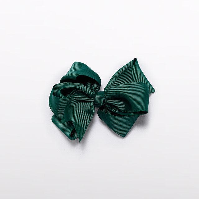 Bottle Green Double Loop Hair Clip