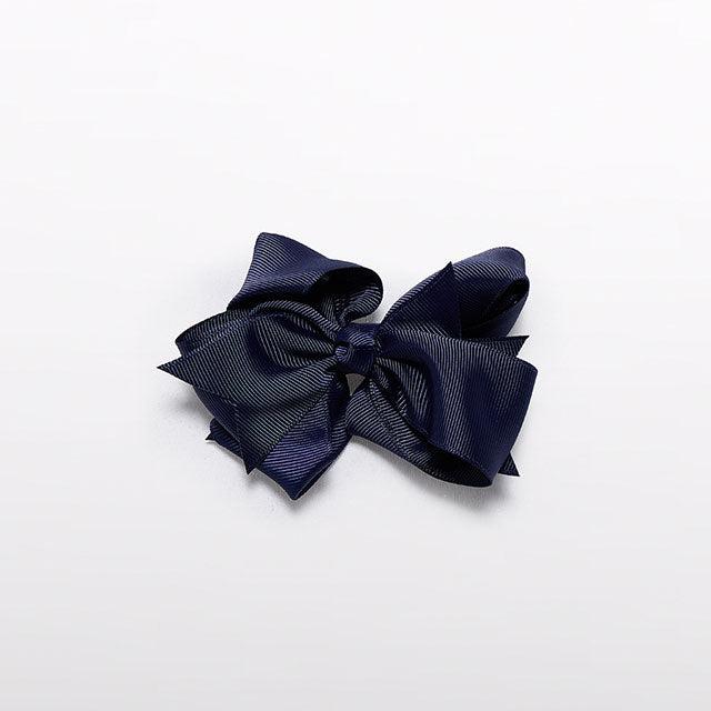 Navy Blue Double Loop Hair Clip