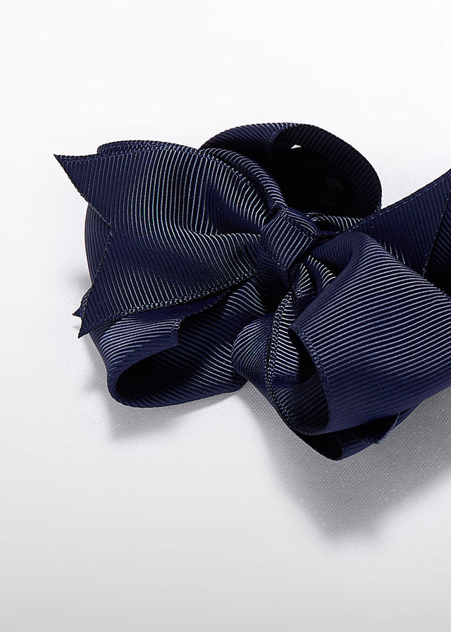 Navy Blue Double Loop Hair Clip