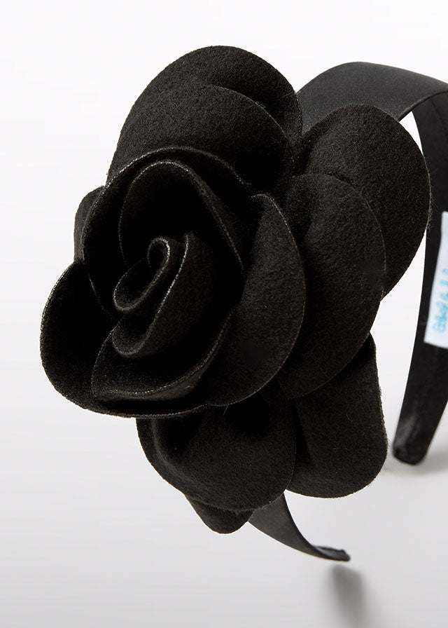 Black Flower Headband