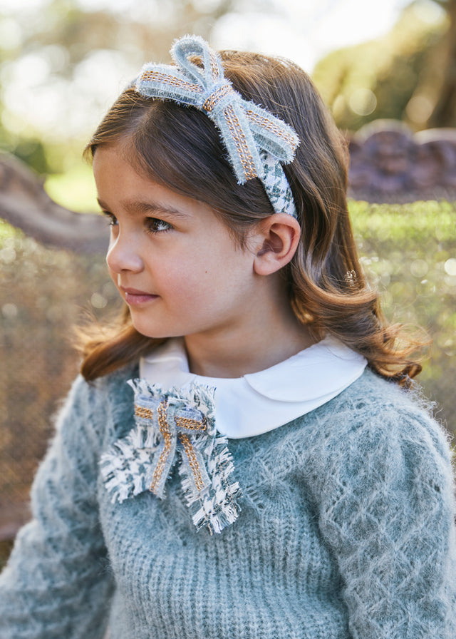 Cerulean Houndstooth Headband