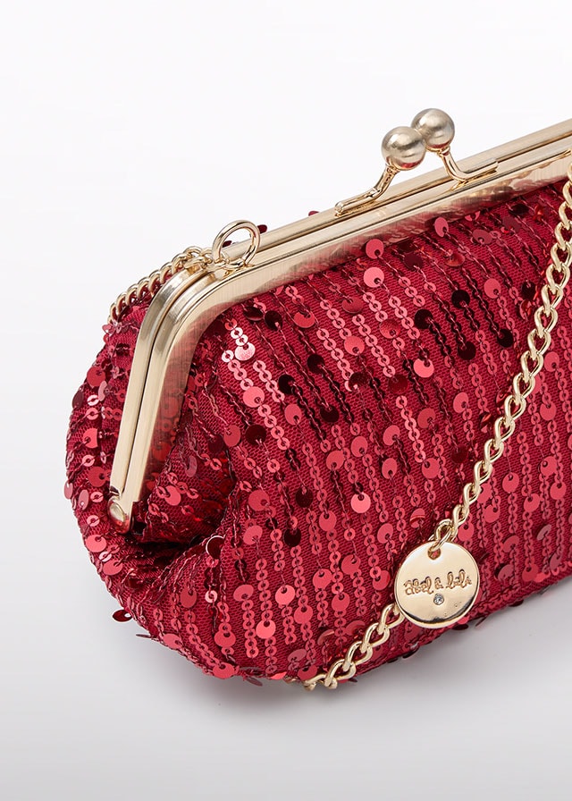 Red Sequins Hand Bag