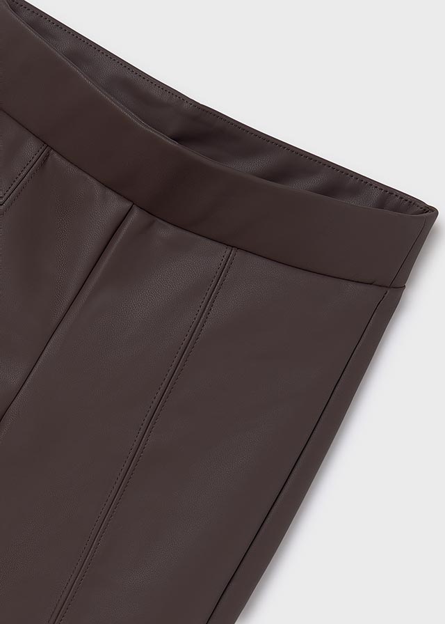 Chocolate Leather Leggings