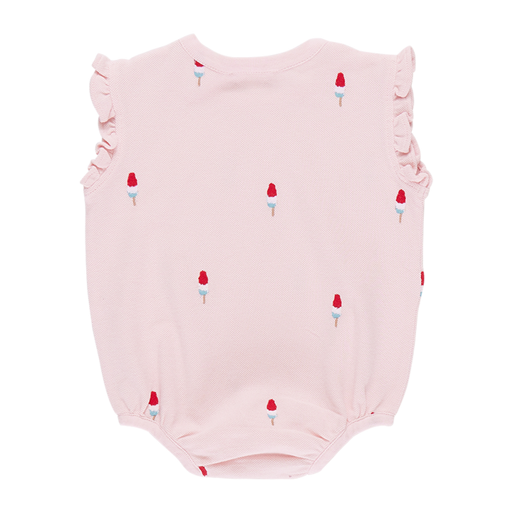 Baby Girls Phoebe Bubble - Pink Rocket Pop Embroidery