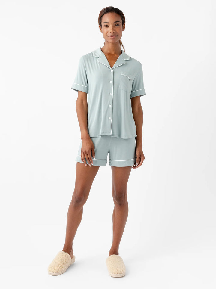 Short Sleeve Stretch-Knit Bamboo Pajama Set