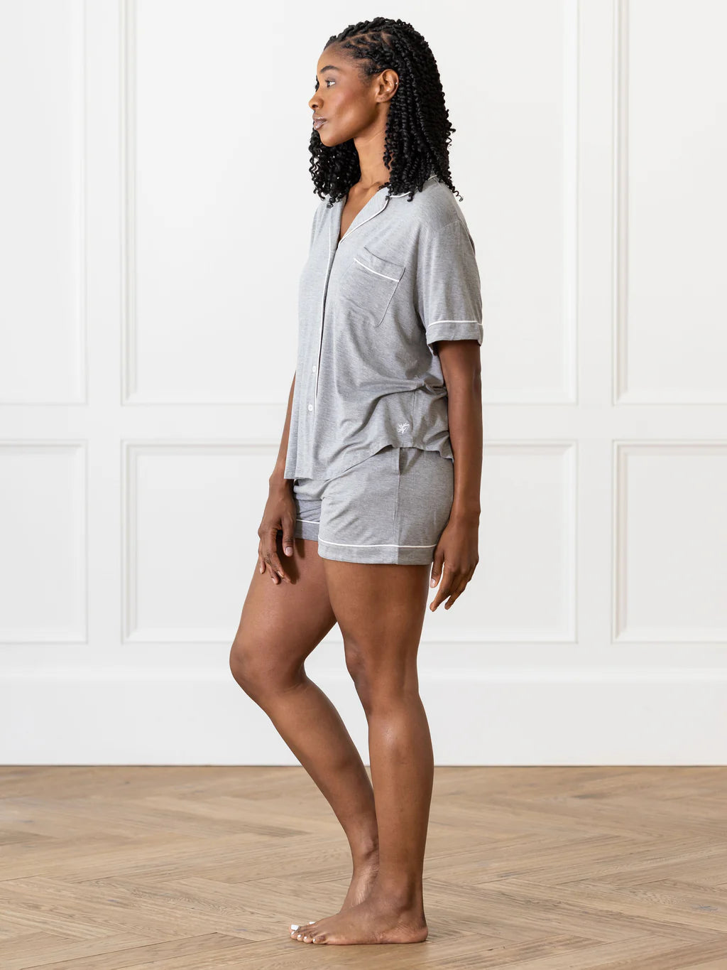 Short Sleeve Stretch-Knit Bamboo Pajama Set