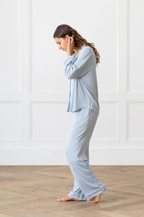 Long Sleeve Stretch-Knit Bamboo Pajama Set