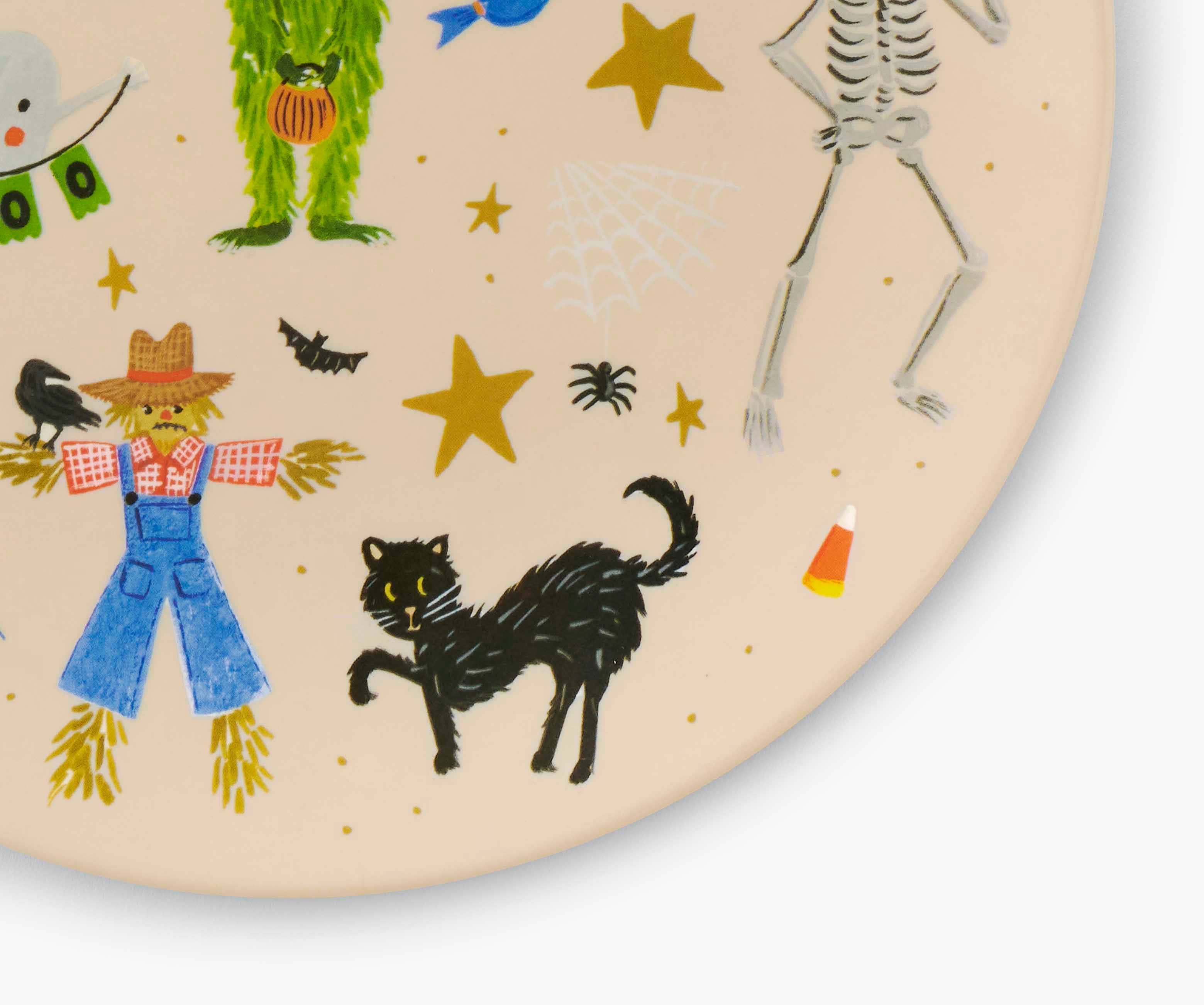 Halloween Parade Melamine Assorted Dessert Plates