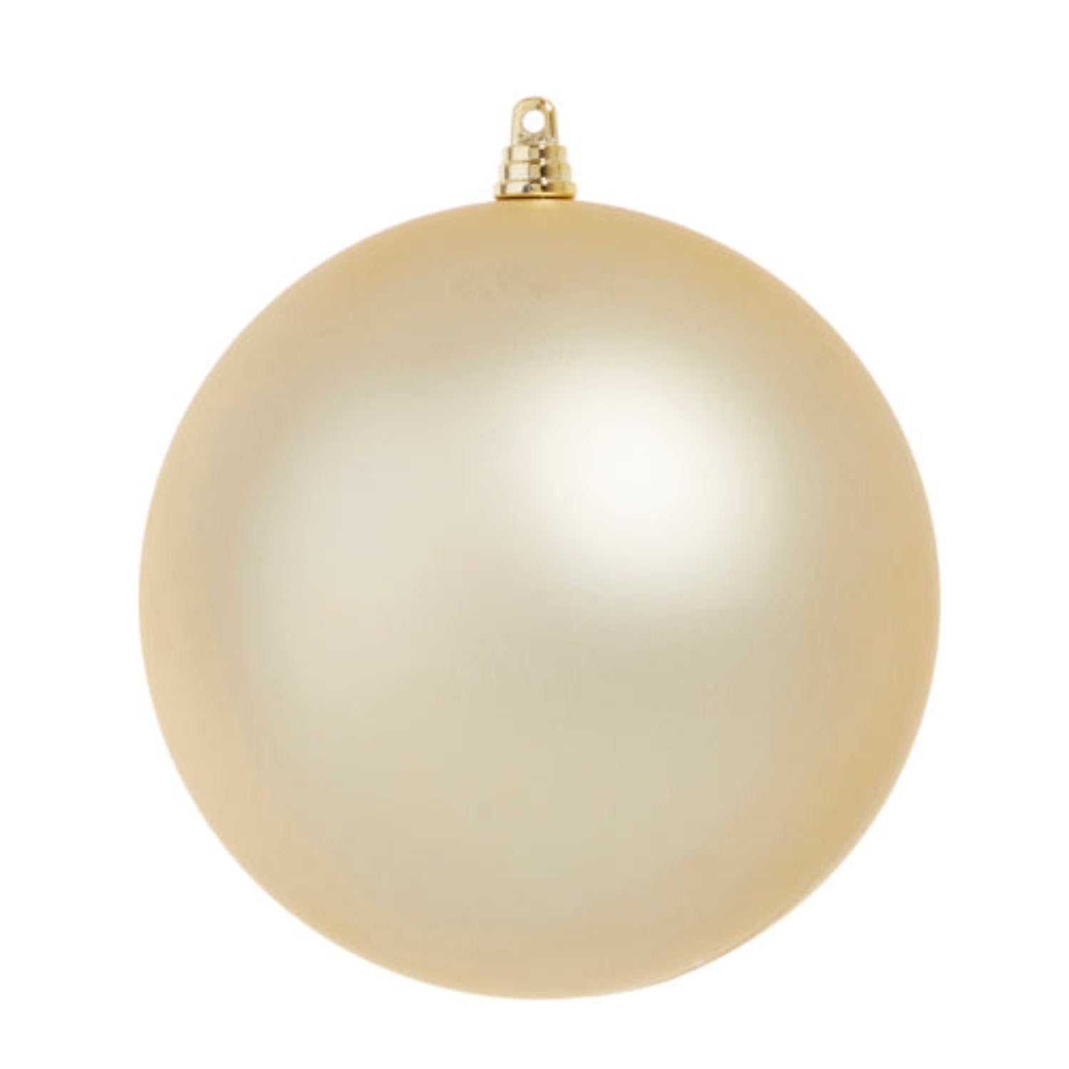 Matte Champagne Ball Ornament