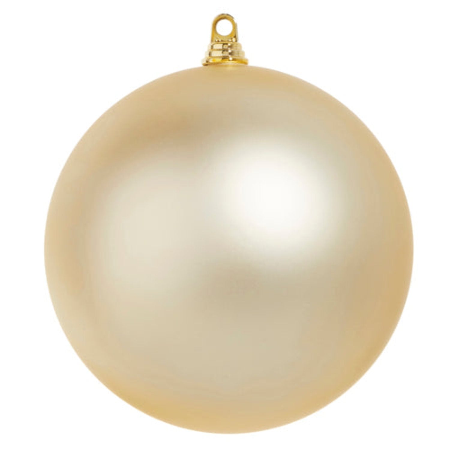 Matte Champagne Ball Ornament