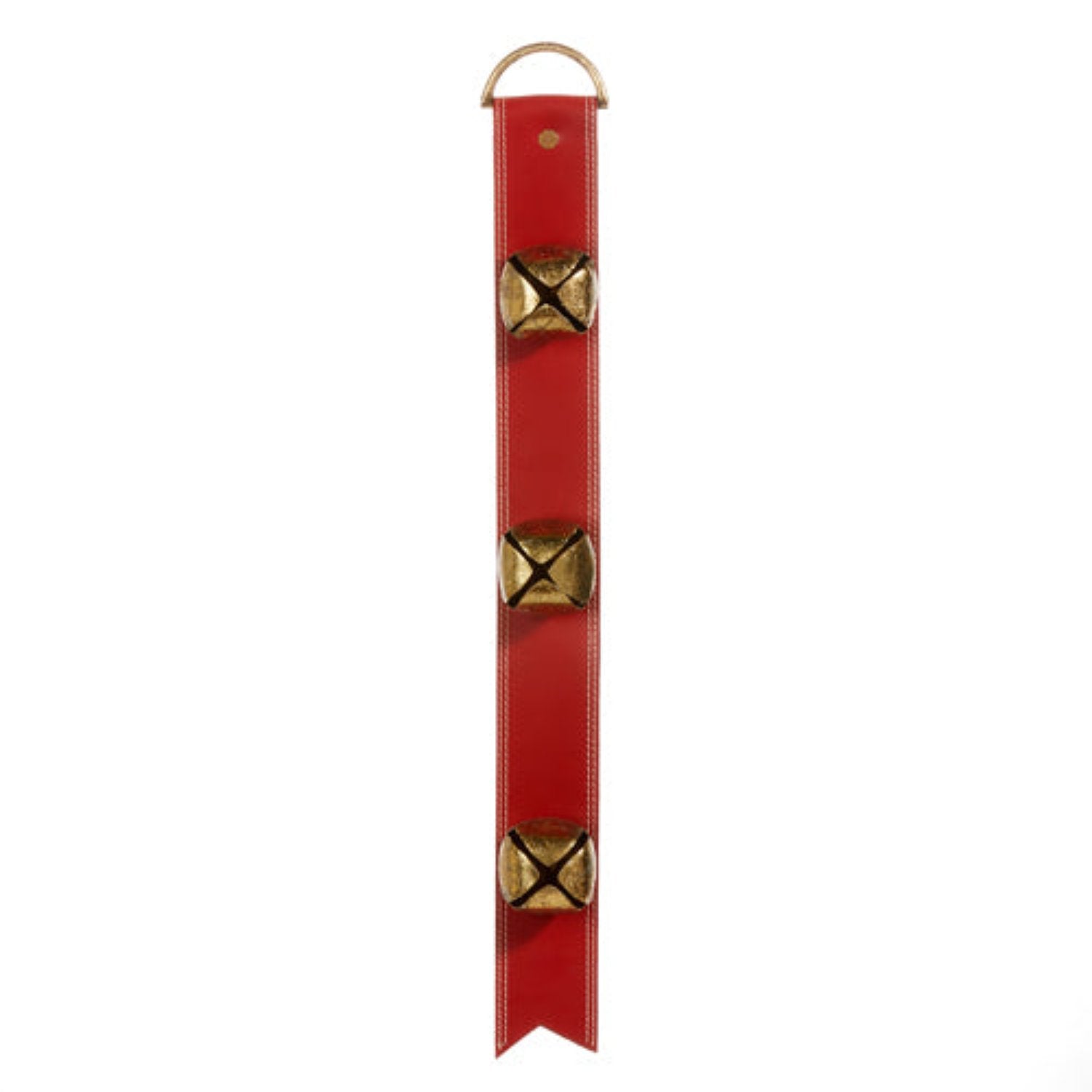 24" Red Sleigh Bell Door Hanger