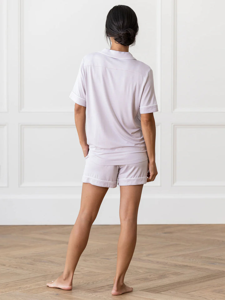 Short Sleeve Stretch-Knit Bamboo Pajama Set