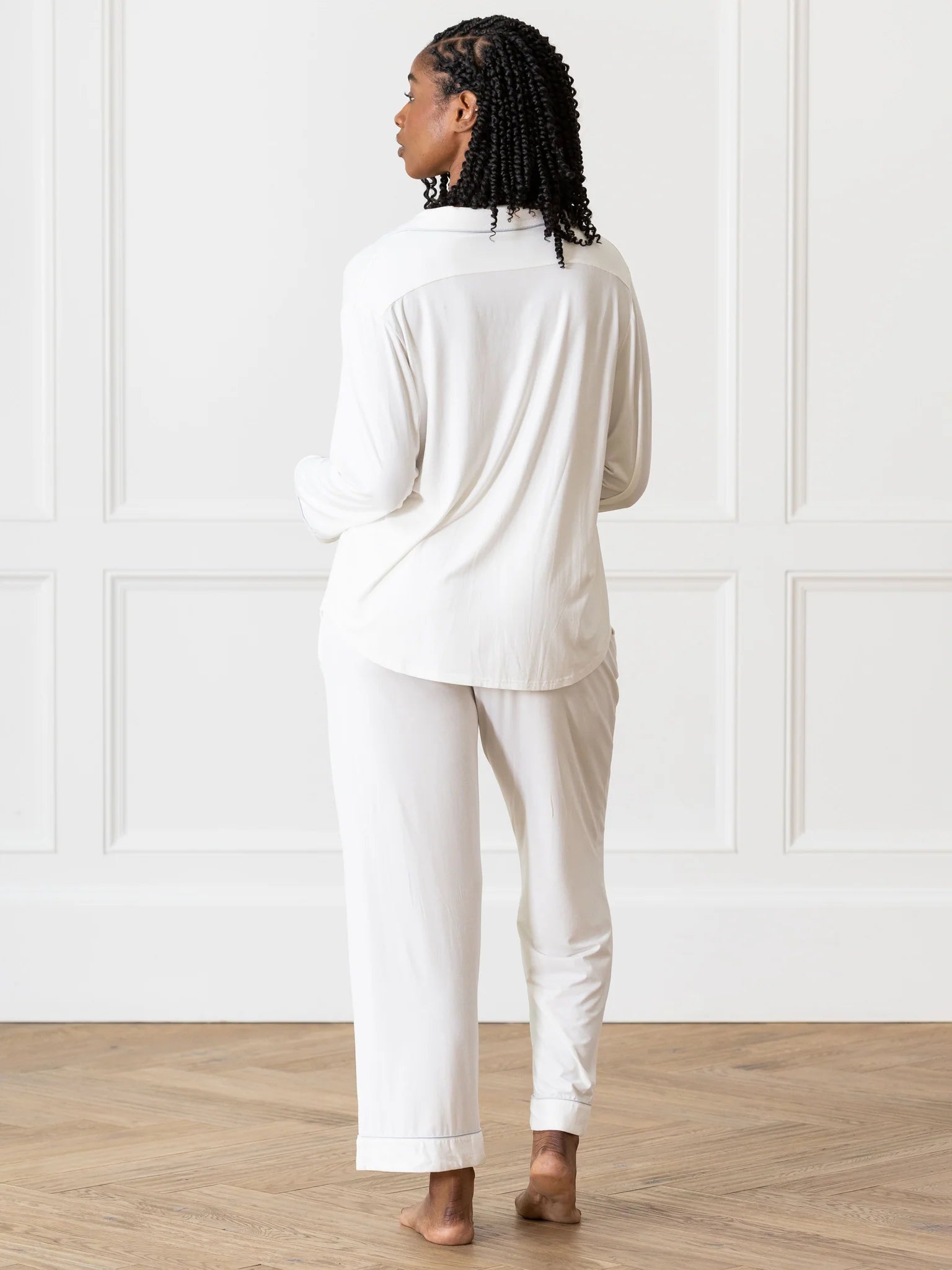 Long Sleeve Stretch-Knit Bamboo Pajama Set