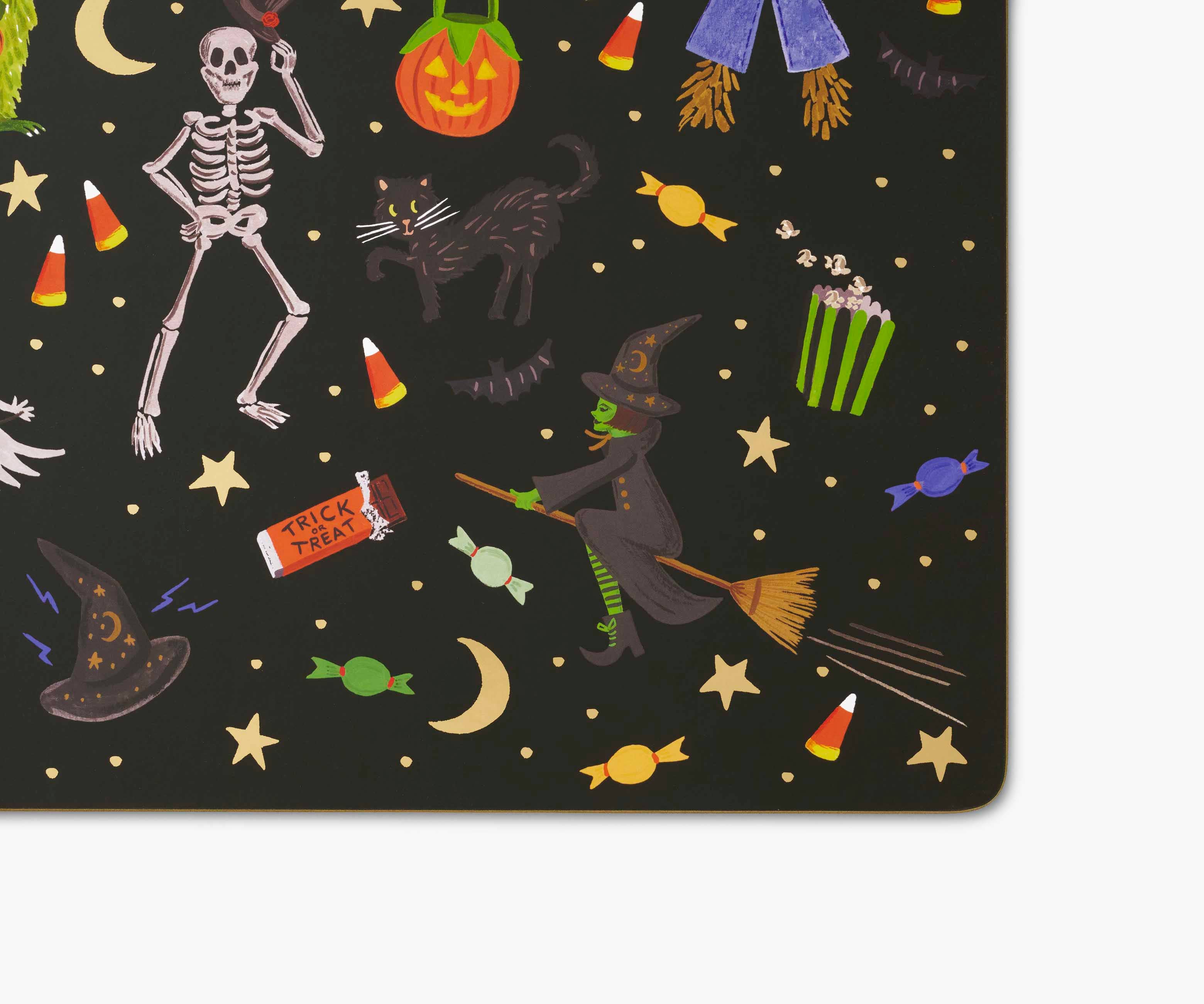 Halloween Parade Set of 4 Cork Placemats