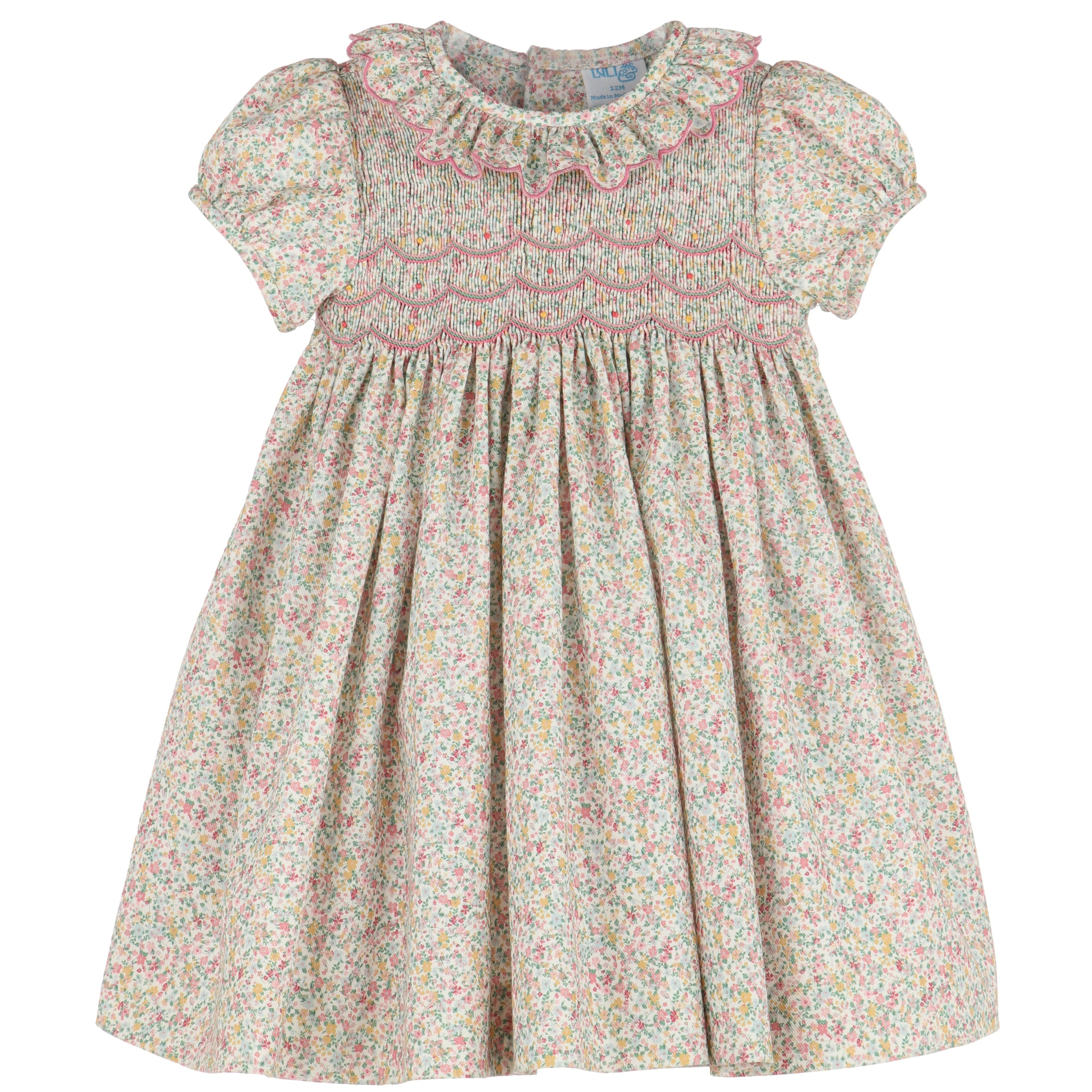 Pink Enchanting Harvest Smock Dress