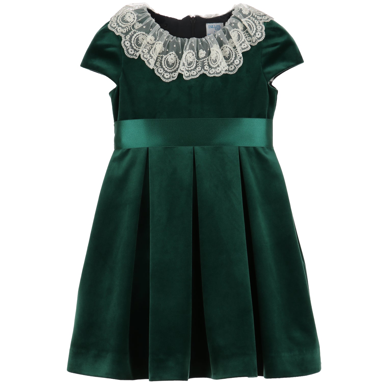 Vintage Green Deluxe Velvet Dress