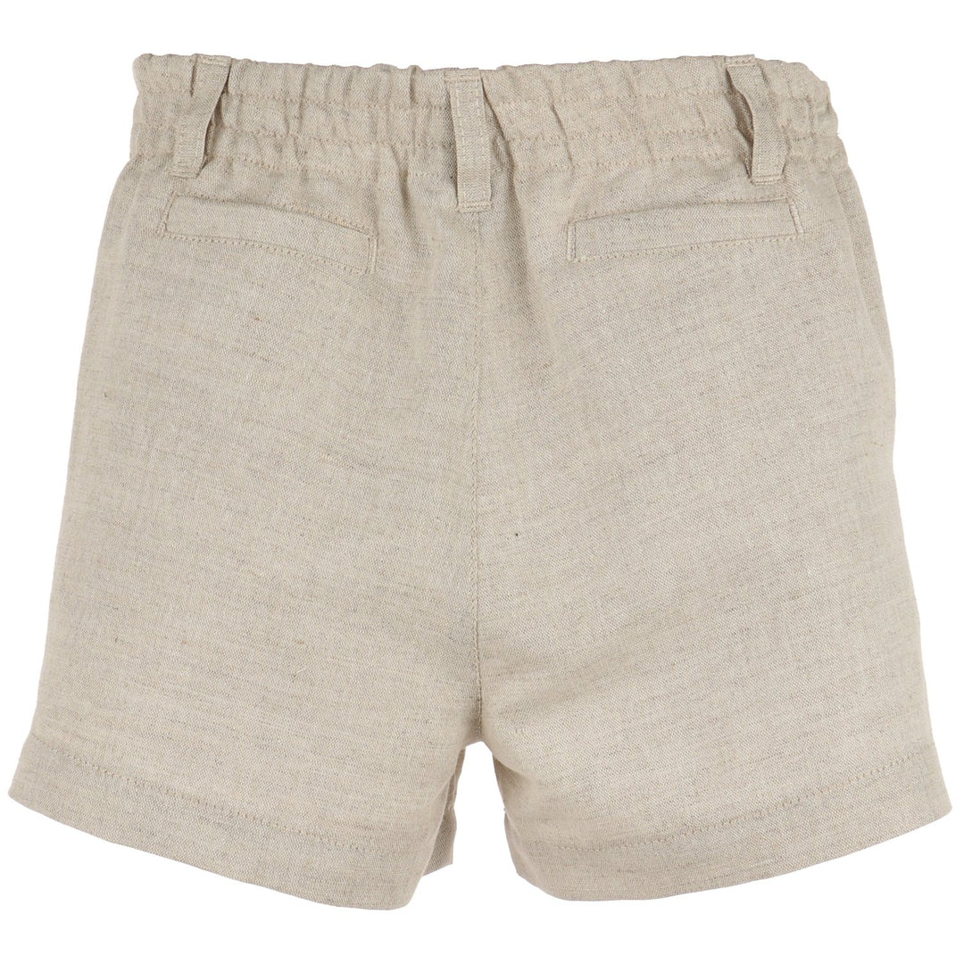 Boys Beige Linen Shorts