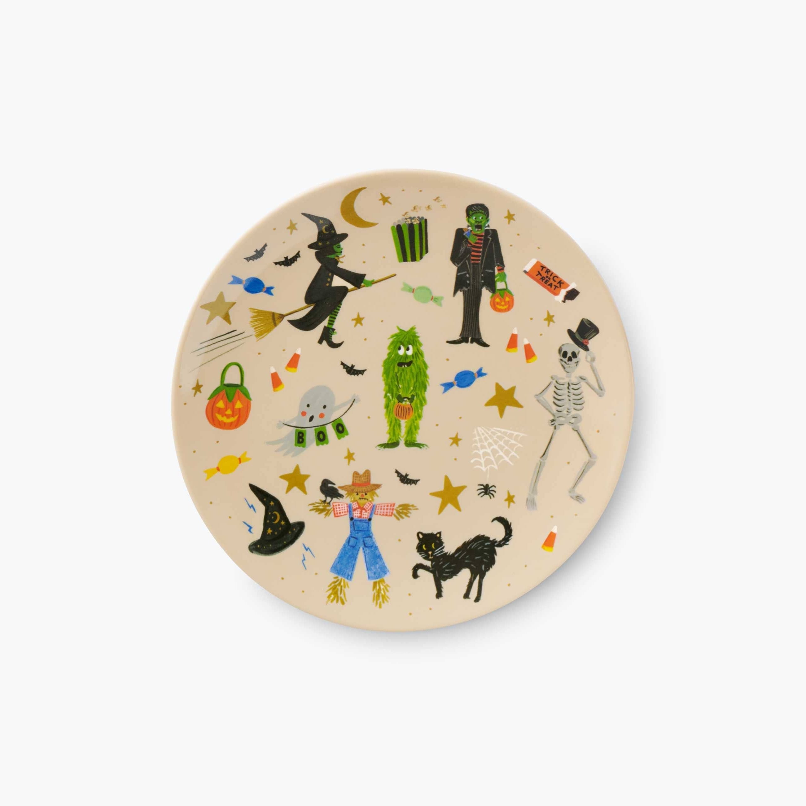 Halloween Parade Melamine Assorted Dessert Plates