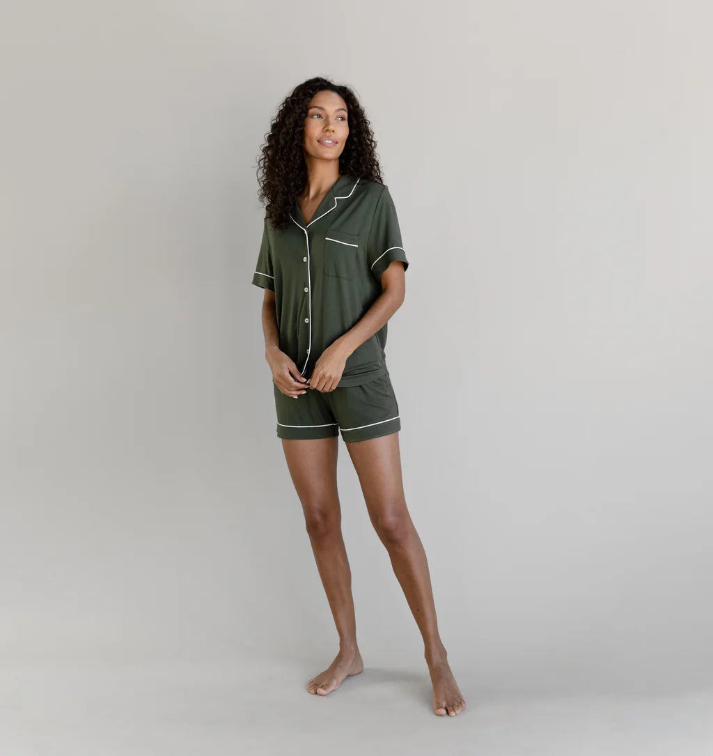 Short Sleeve Stretch-Knit Bamboo Pajama Set