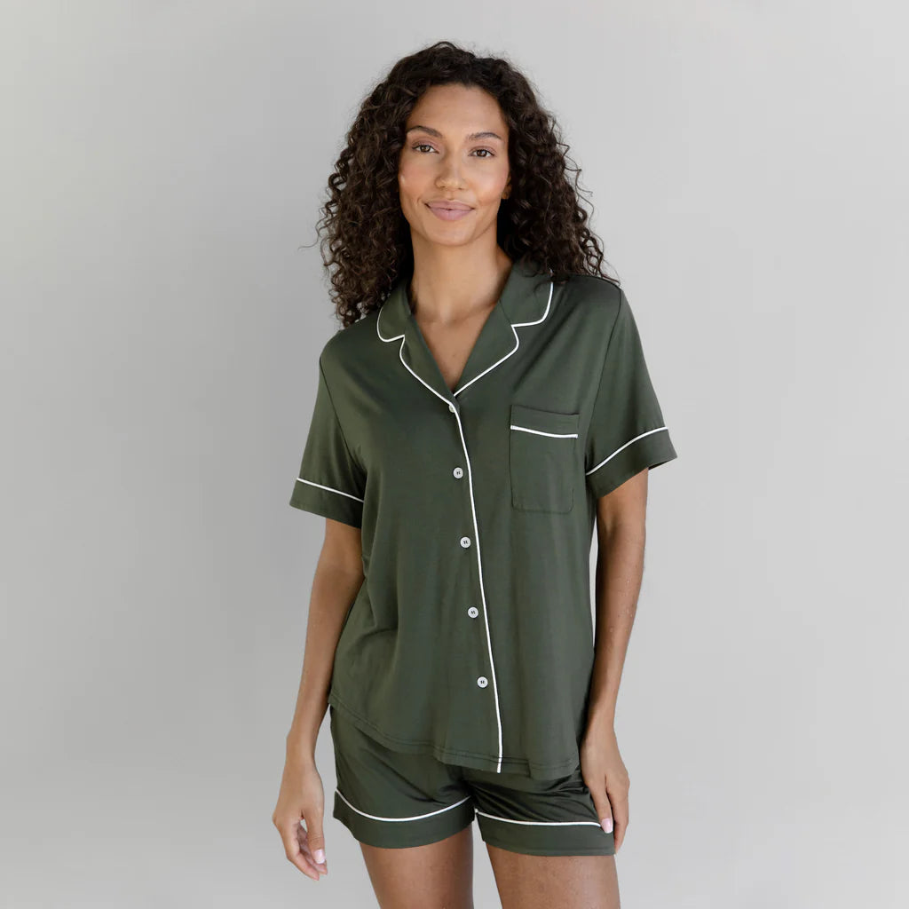 Short Sleeve Stretch-Knit Bamboo Pajama Set