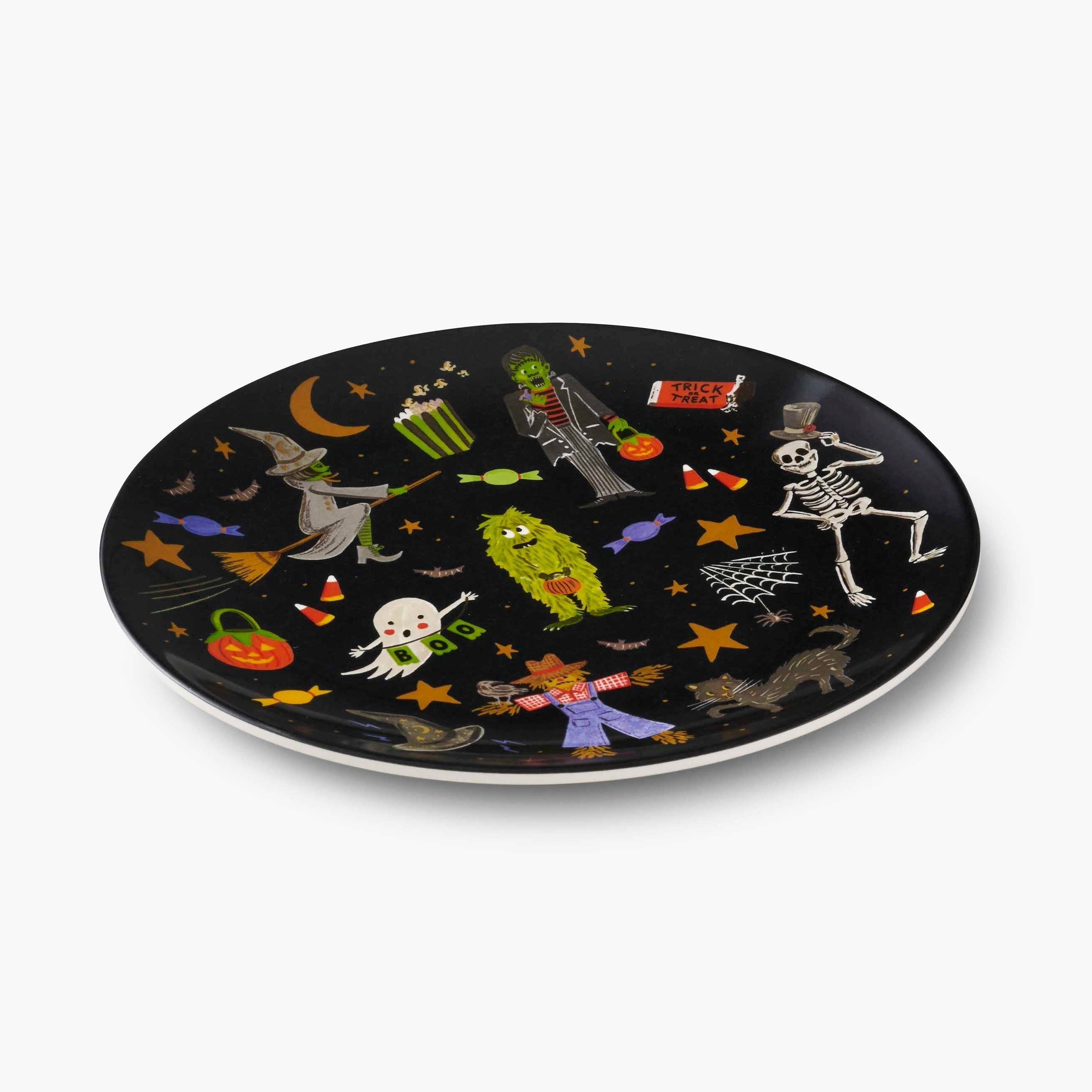 Halloween Parade Melamine Assorted Dessert Plates