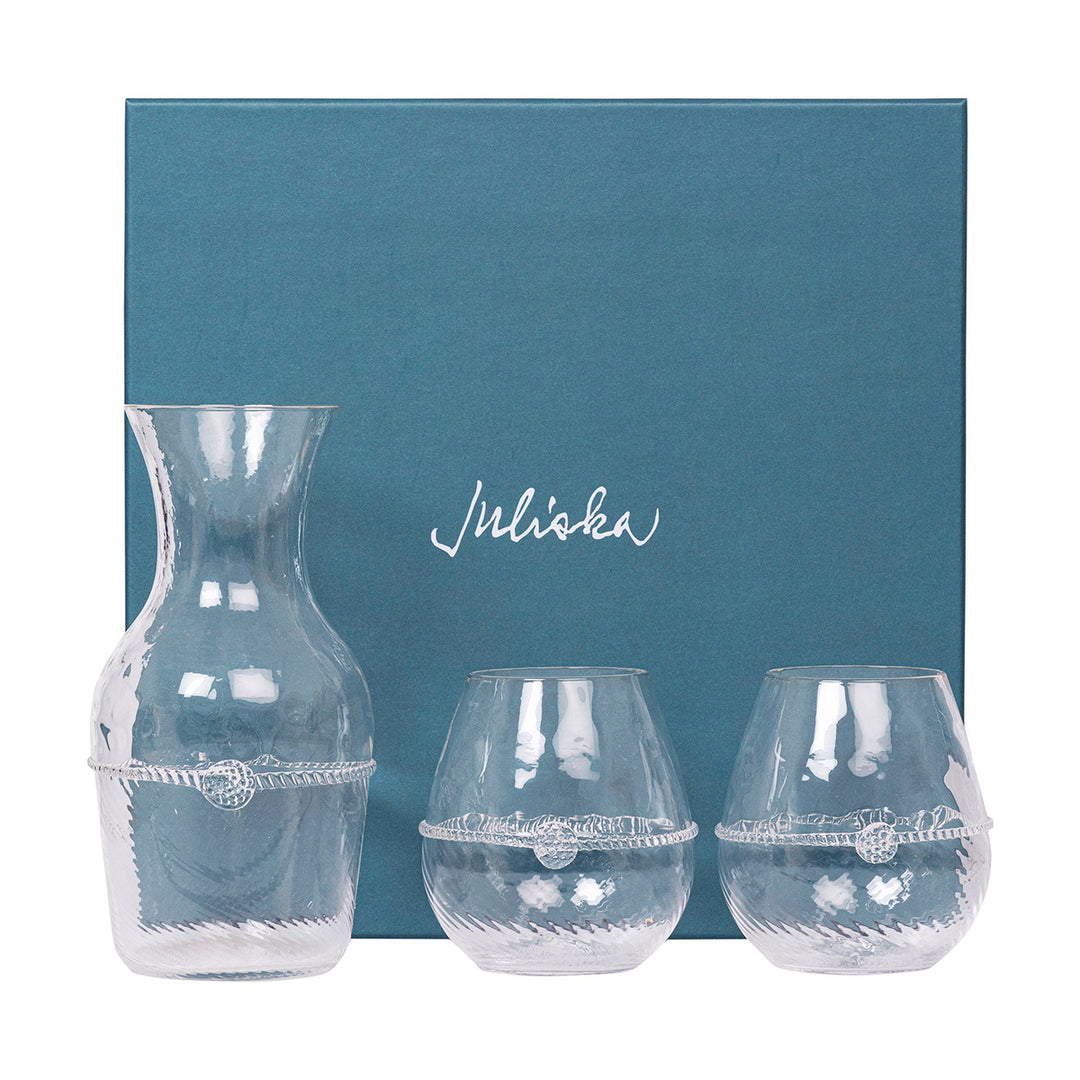 Graham Carafe & Stemless Red Wine 3pc Set