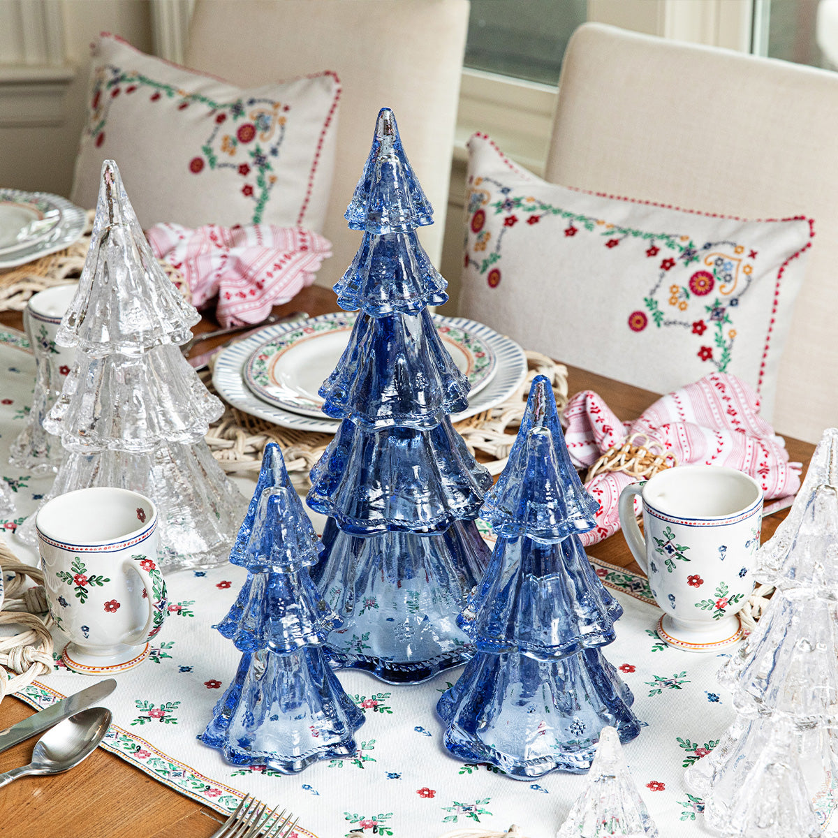 Berry & Thread 9" Tree Set - Blue