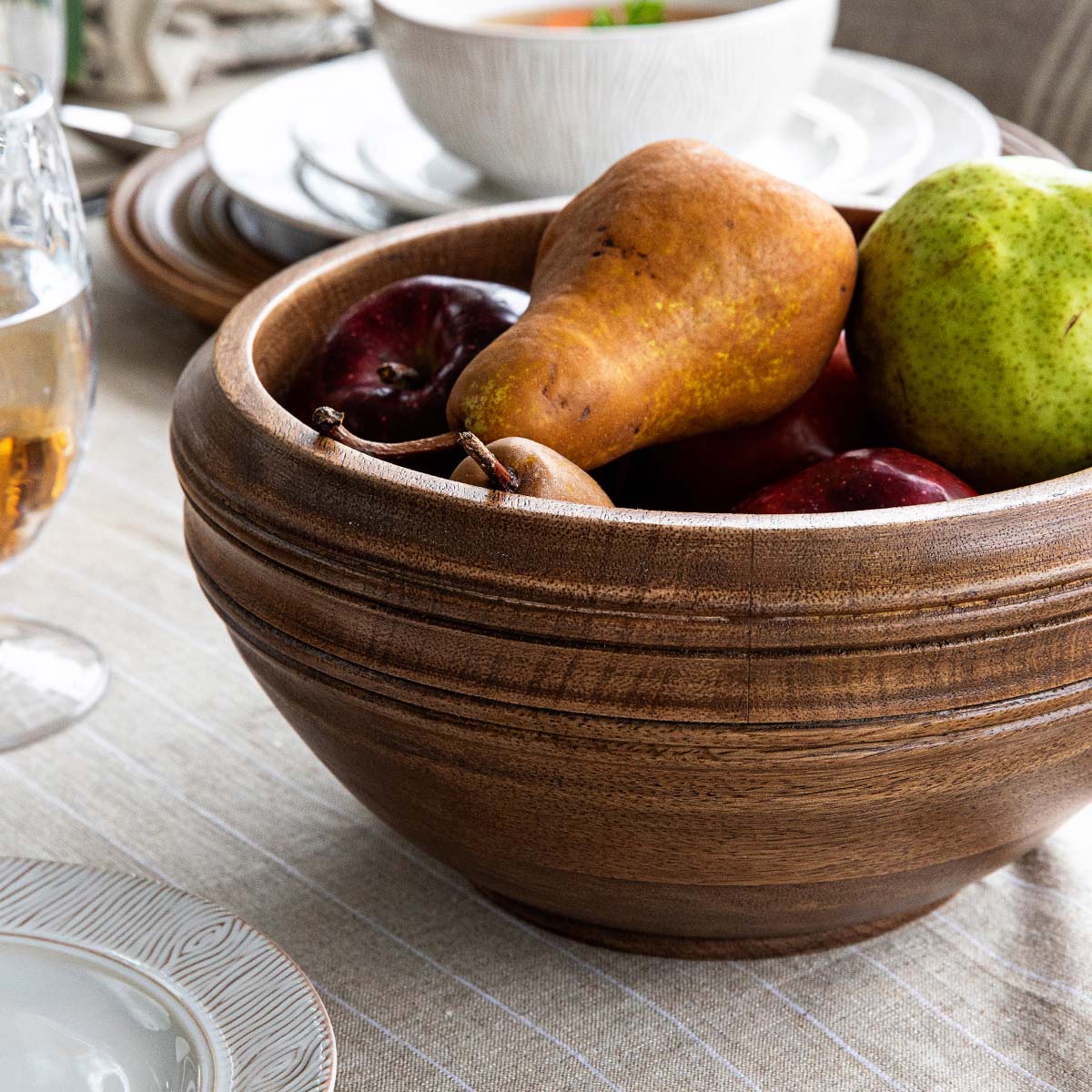 Bilbao Wood 12" Serving Bowl