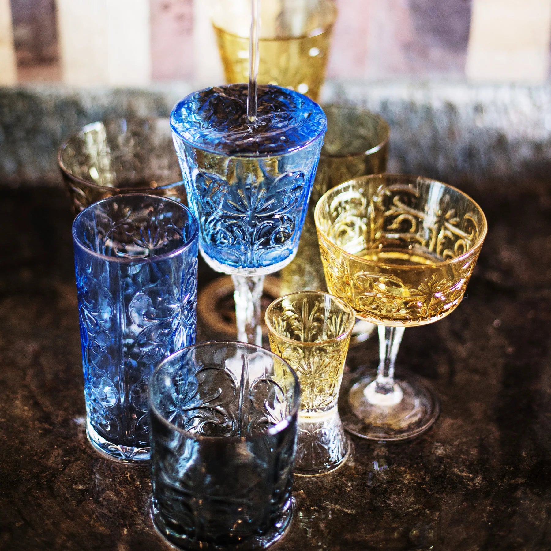 Barocco Cobalt Wine Glass