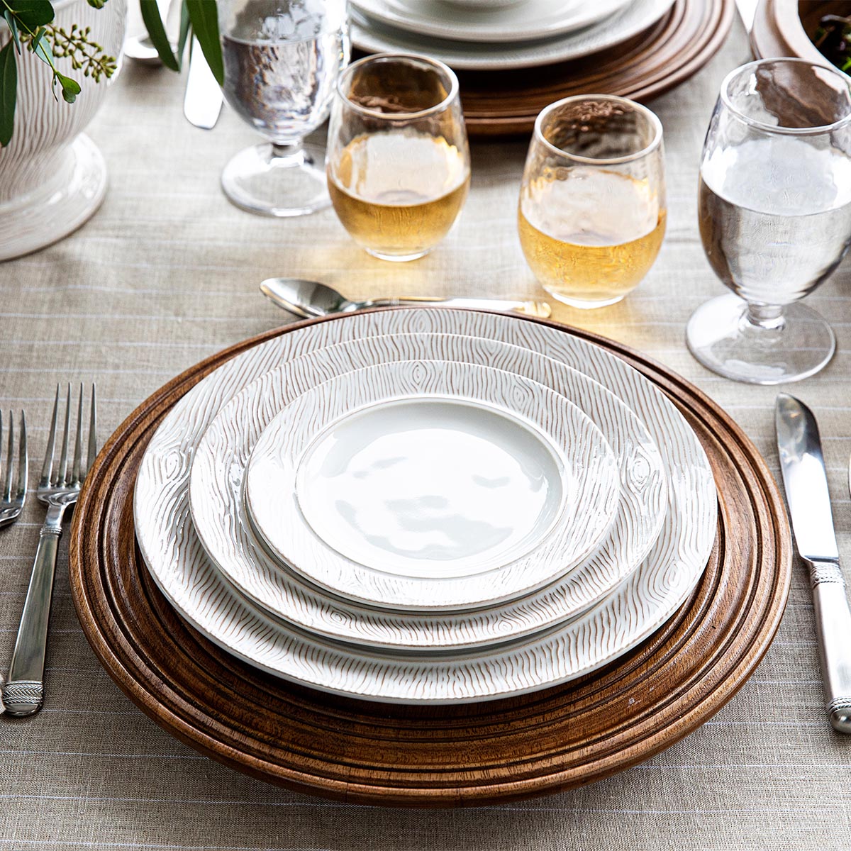 Blenheim Oak Whitewash Side/Cocktail Plate