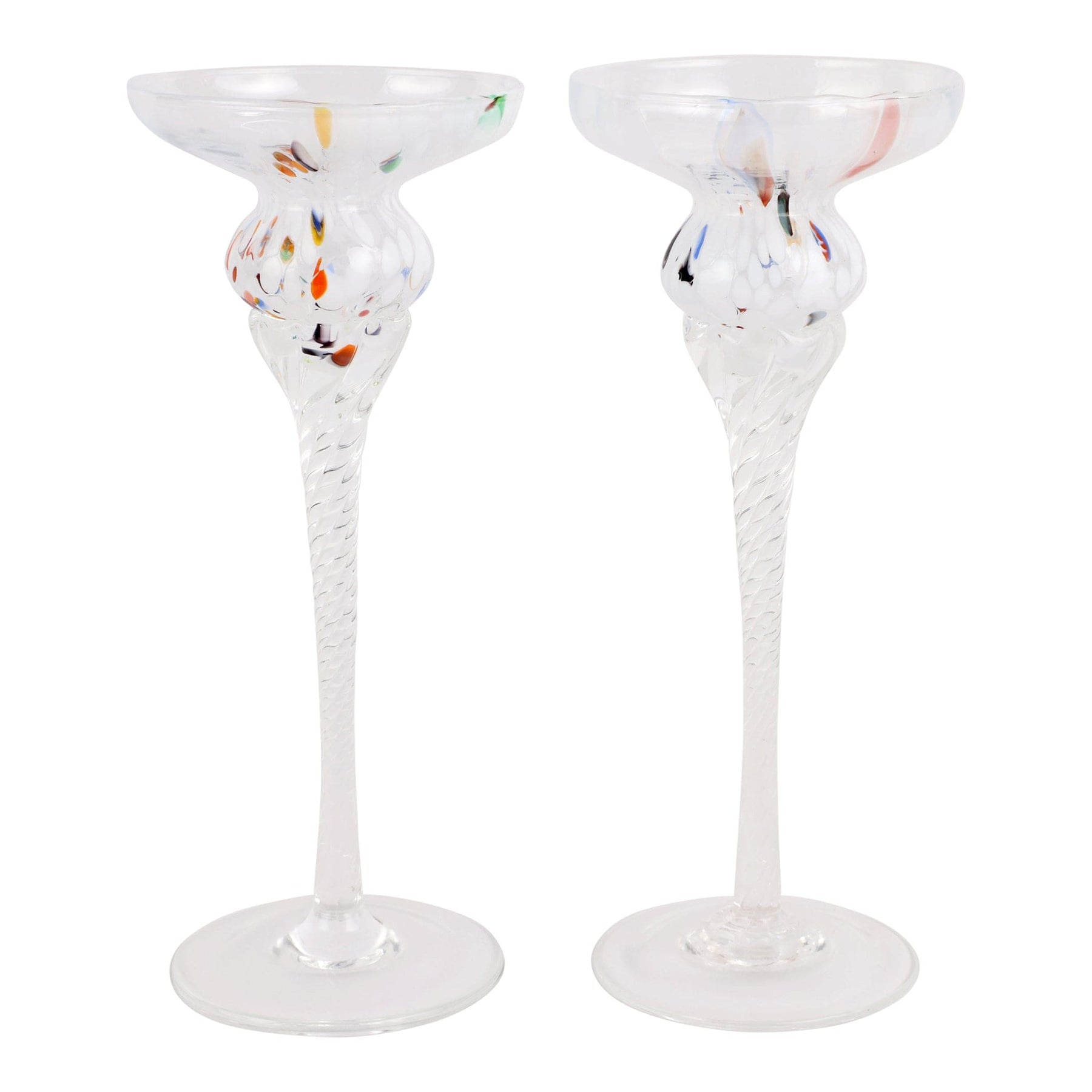 Chiara White Tall Candlesticks - Set of 2