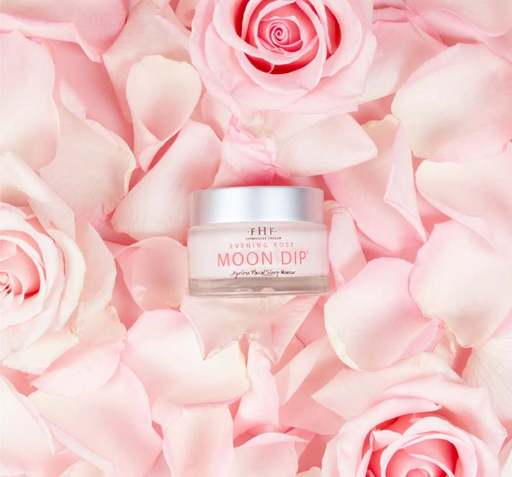 Evening Rose Moon Dip: Ageless Facial Sleep Mousse