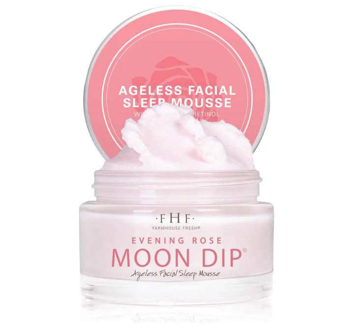 Evening Rose Moon Dip: Ageless Facial Sleep Mousse