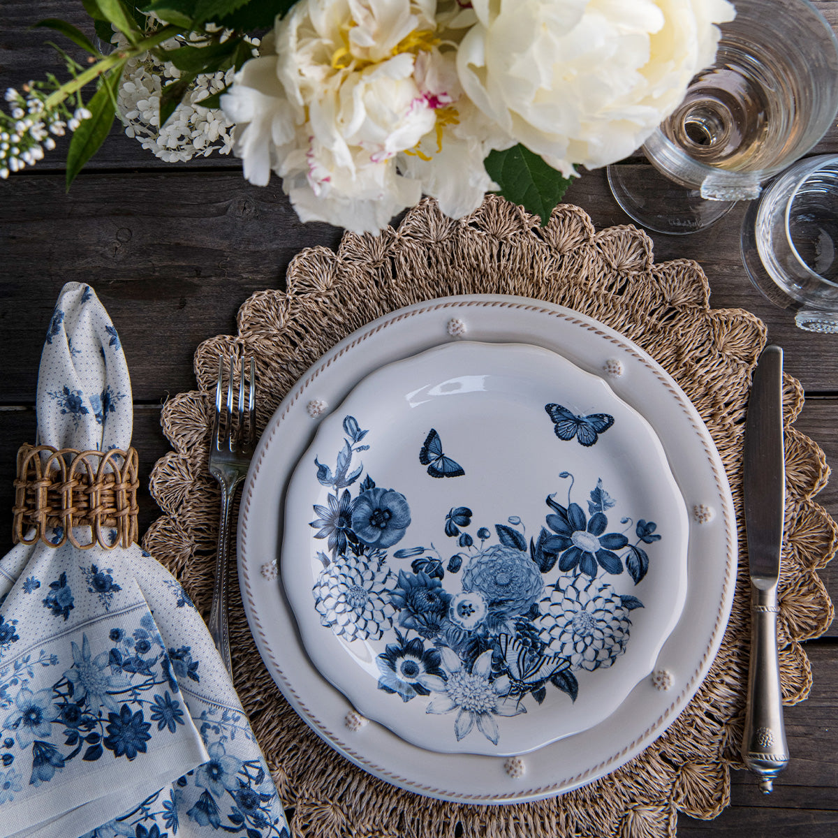 Field of Flowers Chambray Dessert/Salad Plate